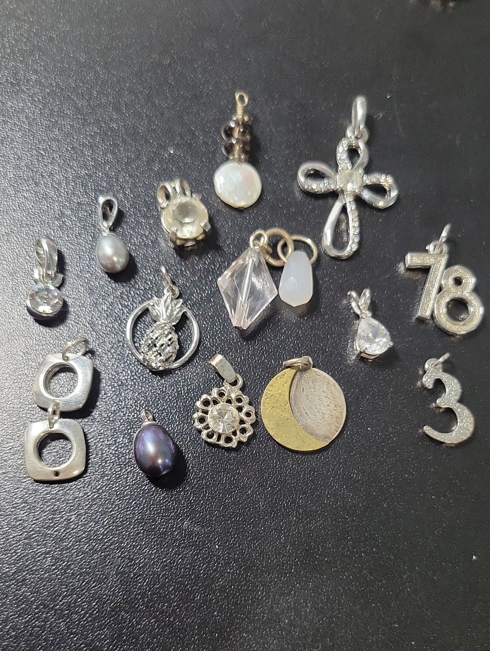 Mixed Silver-Tone & Gold-Tone Pendant Charm Lot